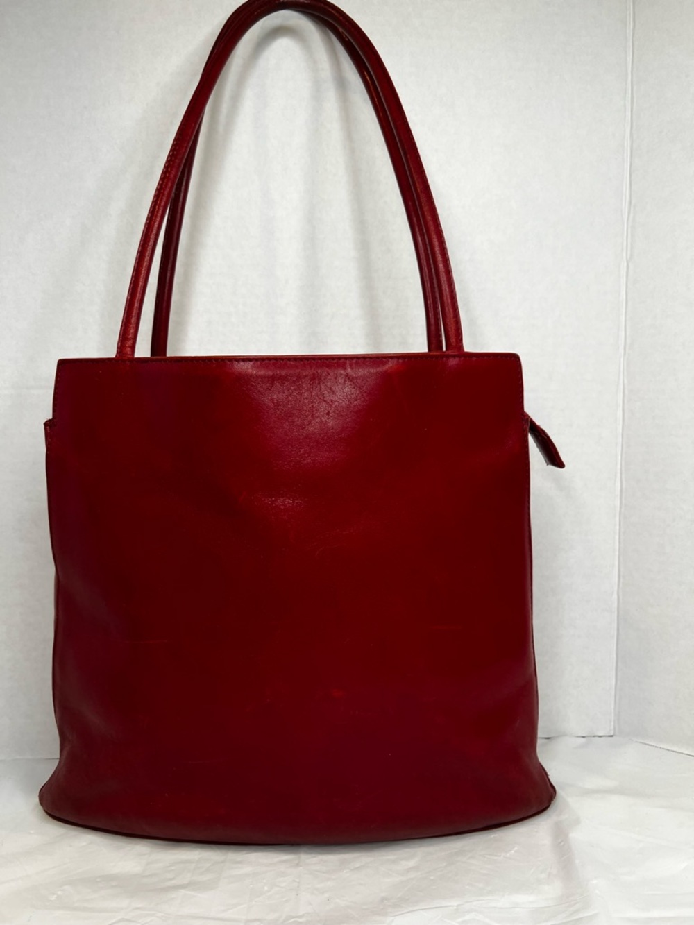 HOBO Deep Red Leather Shoulder Bag